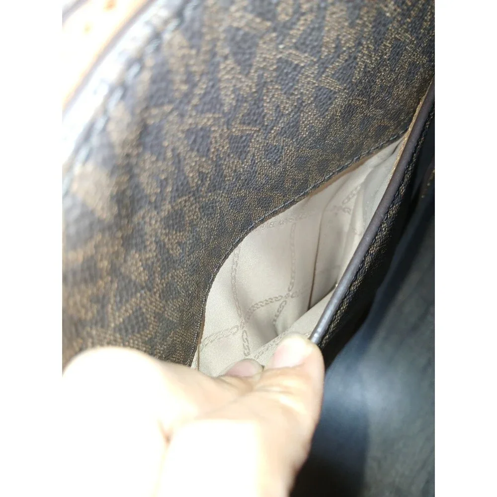Michael Kors Brown Logo Tote Shoulder Bag
